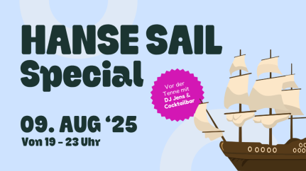 Veranstaltungsteaser zum Open Air-Event während der Hanse Sail bei baltic-Freizeit.