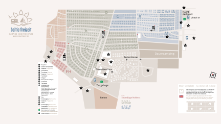 Lageplan Campingplatz baltic freizeit Markgrafenheide